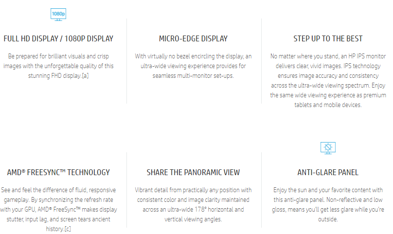 Features of the HP 27fw 27